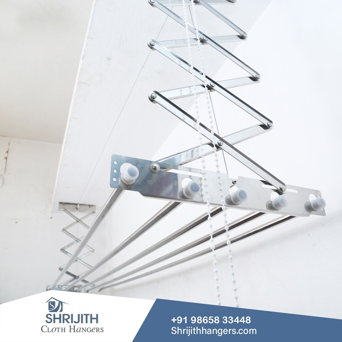 Silver Cloth Drying Hanger And Stand Manufacturer In Kovaipudur - 641042
