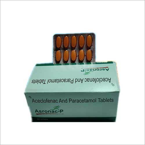 Aceclofenac And Paracetamol Tablets - High Quality Tablets for Bacterial Infection Treatment | Dosage as per Doctor's Guidance, Store in a Dry Place
