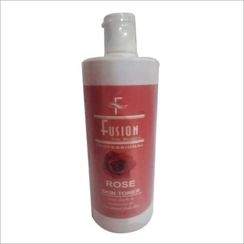 Rose Skin Toner - 500 ml Plastic Bottle | Pink Color, Rose Petal Infusion, Soothing for Troubled Skin, Oil and Dirt Cleanser