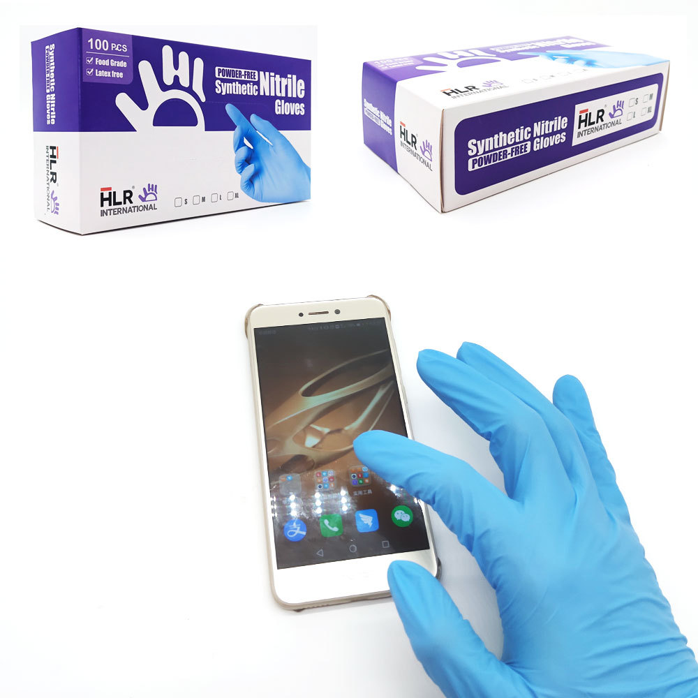 Blue Nitrile And Vinyl Gloves