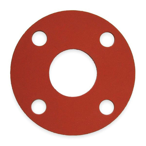 Red Rubber Gaskets - Circular, 10-100 mm Diameter, 1-5 mm Thickness | 40-70 Shore A Hardness for Sealing Pipe Flanges, Industrial Use