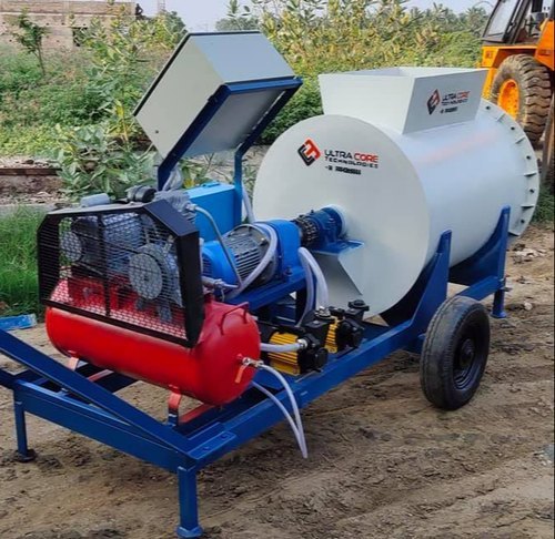 Clc Foam Block Making Plant - Steel, 1.5m X 1.2m X 1.8m | 1000 Liters Capacity, 5 Hp Motor Power, 4 Wheels, Horizontal Mixer