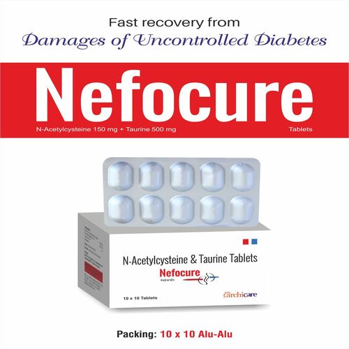 टॉरिन 500mg + एसिटाइलसिस्टीन 150mg