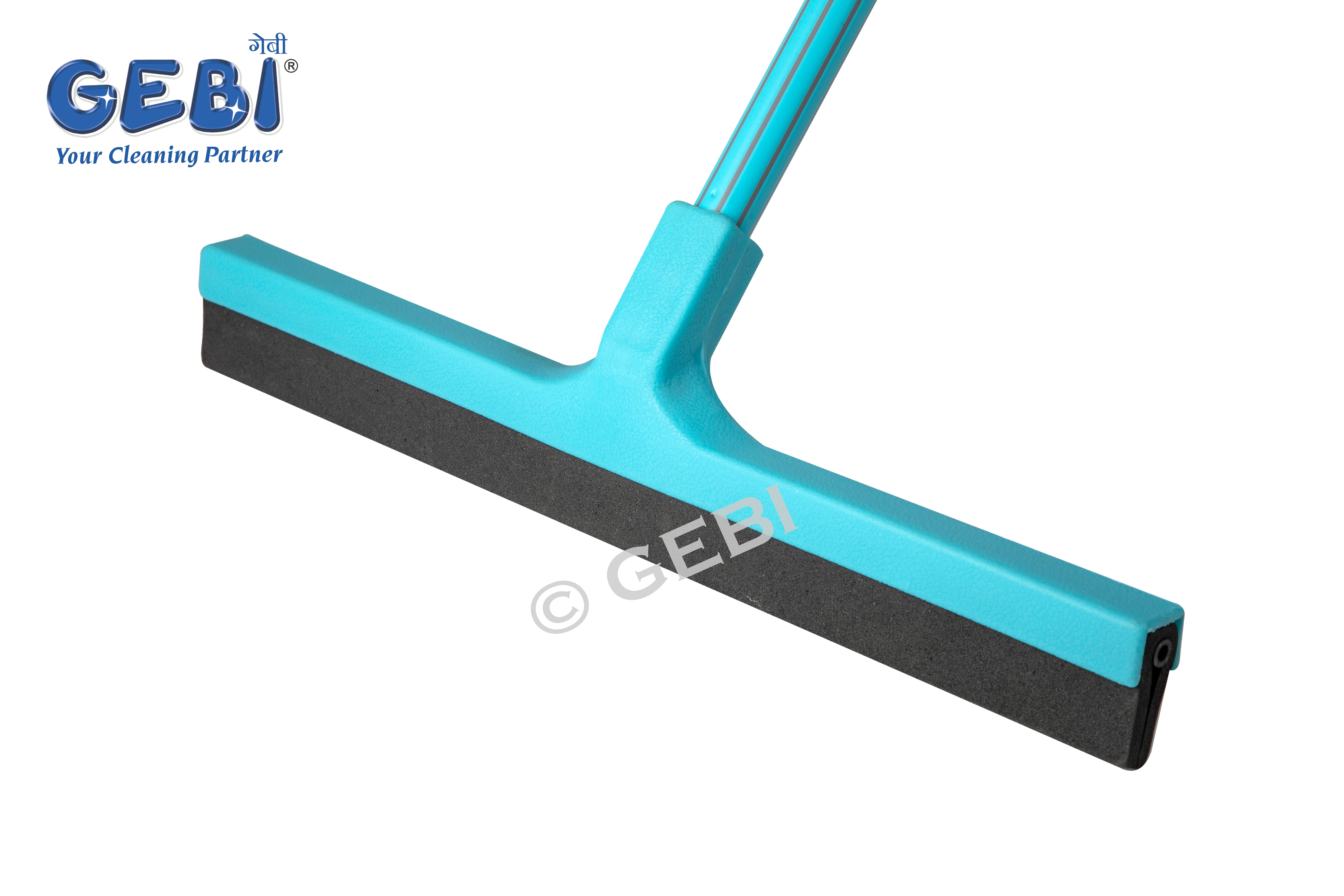 Prince Twin Floor Wiper - Rubber & Plastic, 16 X 47 Inch, Available In Green, Blue, Red, Grey | Durable Foam Blade For Easy Water Removal, Eco-friendly Design
