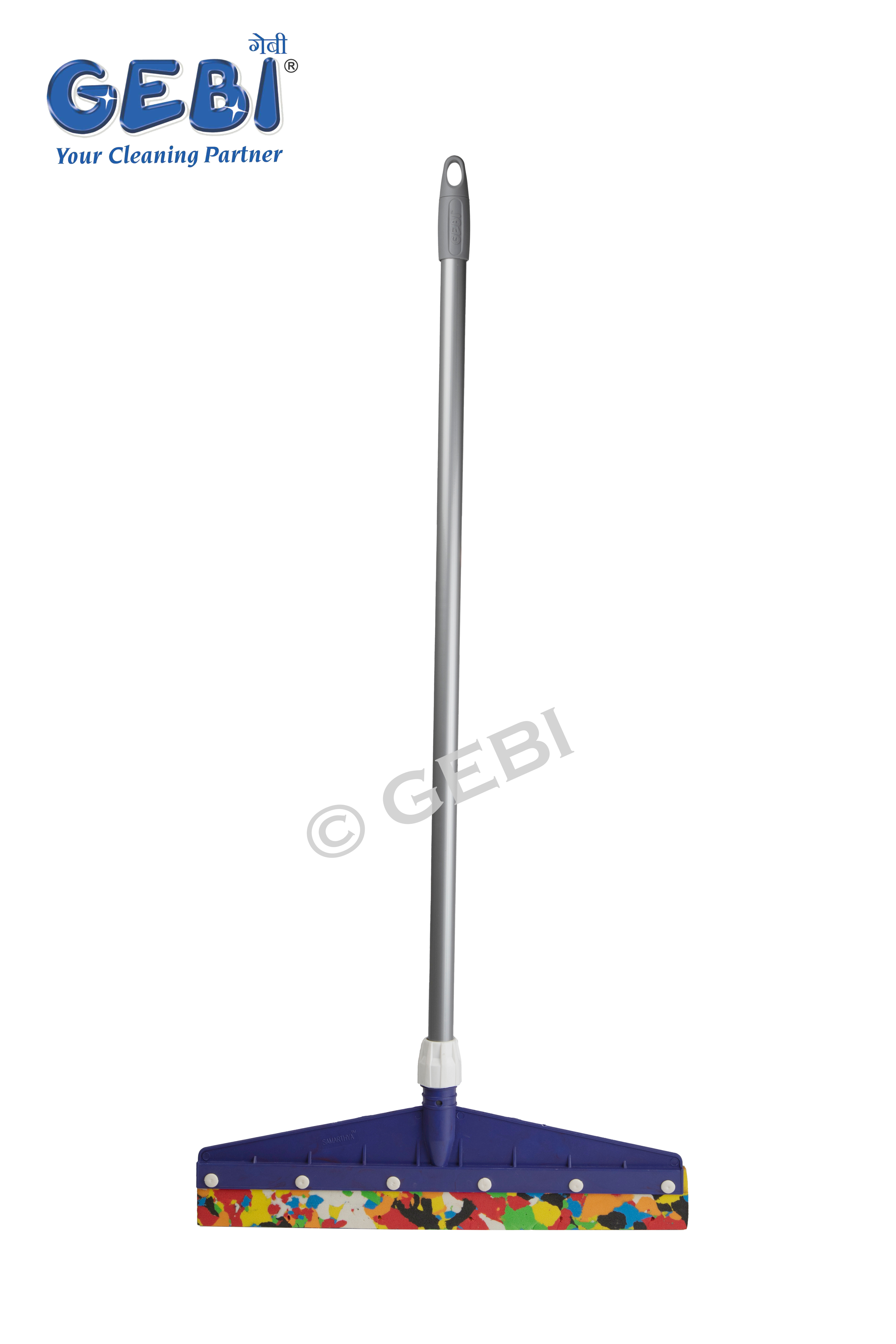 Diana Plastic Floor Wiper - Plastic Body 42cm X 120cm Red/blue | Eco-friendly Durable Foam Edge No Bending Wide Base For Efficient Cleaning