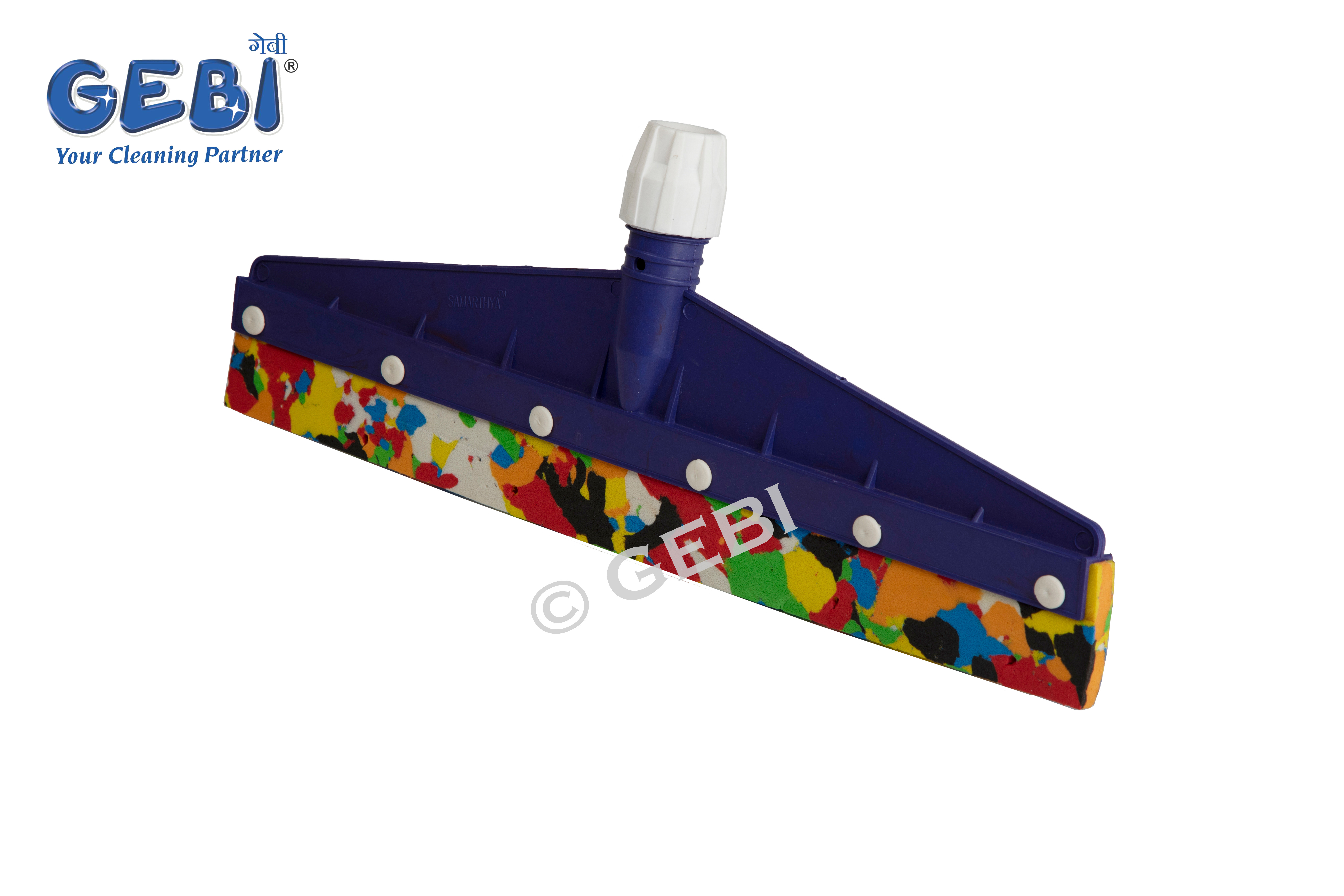 Diana Plastic Floor Wiper - Plastic Body 42cm X 120cm Red/blue | Eco-friendly Durable Foam Edge No Bending Wide Base For Efficient Cleaning