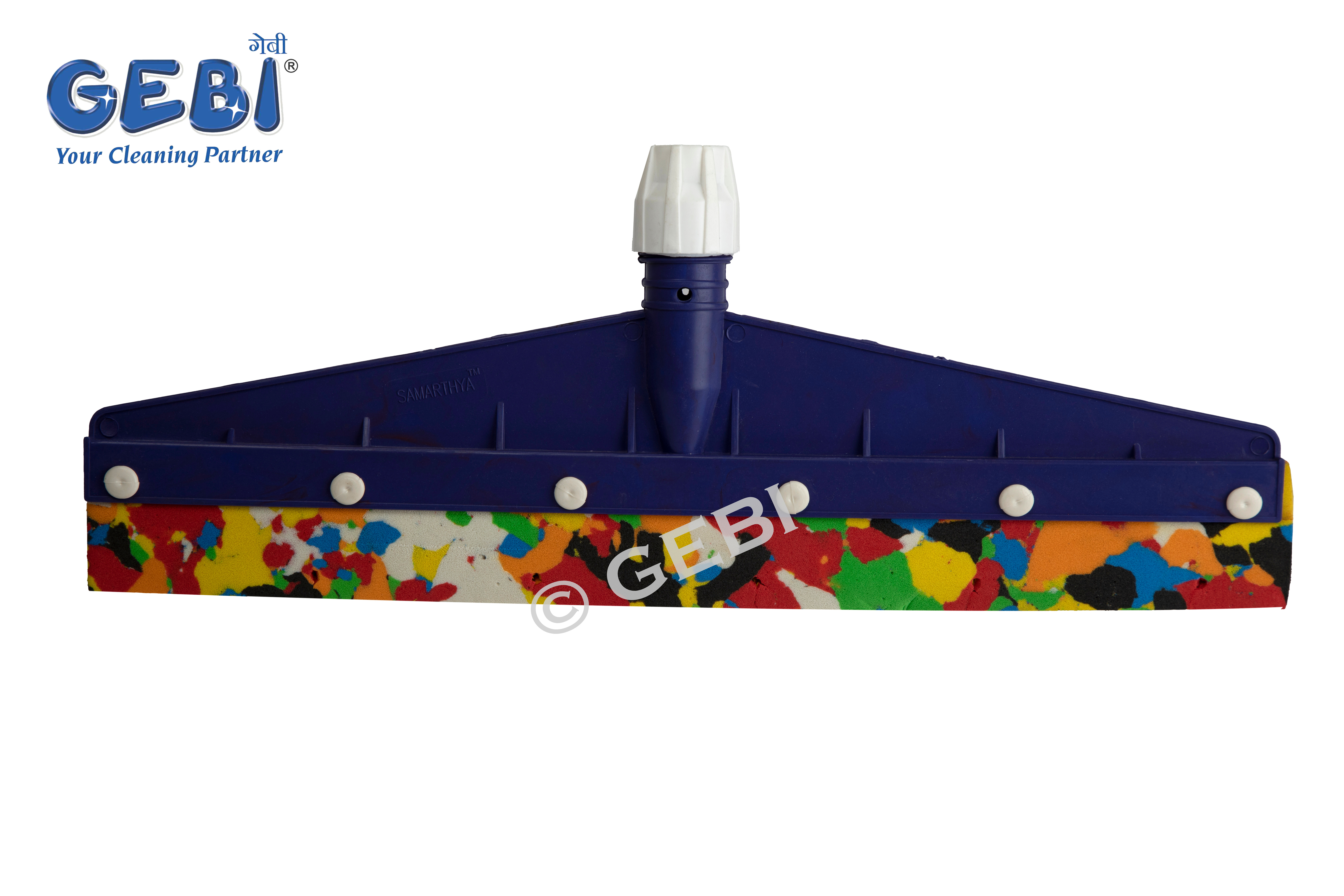 Diana Plastic Floor Wiper - Plastic Body 42cm X 120cm Red/blue | Eco-friendly Durable Foam Edge No Bending Wide Base For Efficient Cleaning
