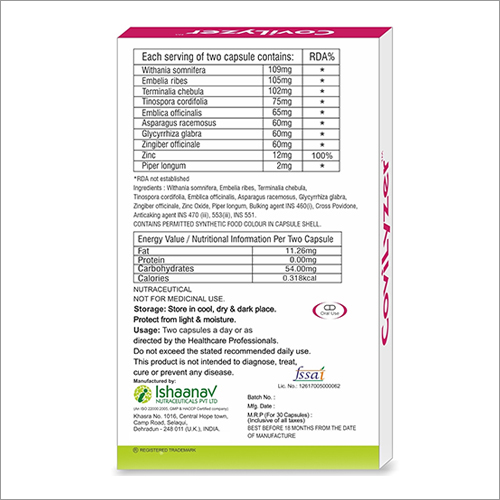 Clinically Proven Formula For Reducing The Viral Count Capsules Organic Medicine