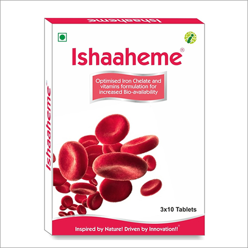 Optimized Iron Chelate And Vitamins Formulation For Increased Bio-availabillity Tablets