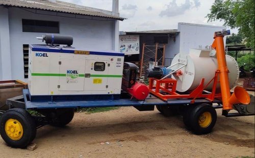Clc Mobile Plant - Steel, 1500-2000 Kg Weight , 10-15 M3/hr Capacity , Diesel Engine With 15-20 Hp Power Output , Automatic Foam Generator