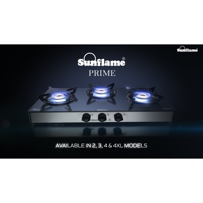 Sunflame Prime 3b Bk Ai Gas Stove