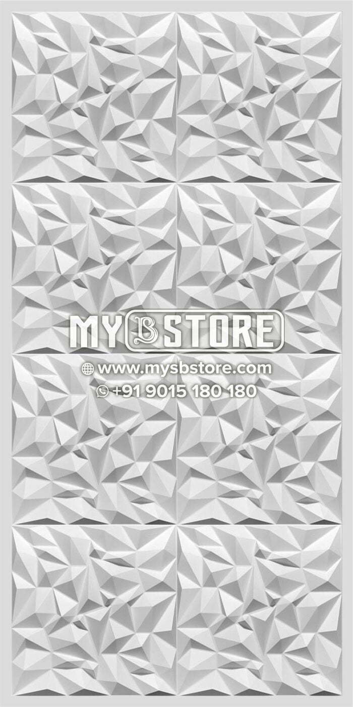 3d Wall Panels - Pvc, 8' X 4' Dimensions, 6mm Thickness | Lightweight, Easy To Install, 100+ Unique Designs For Residential & Commercial Use