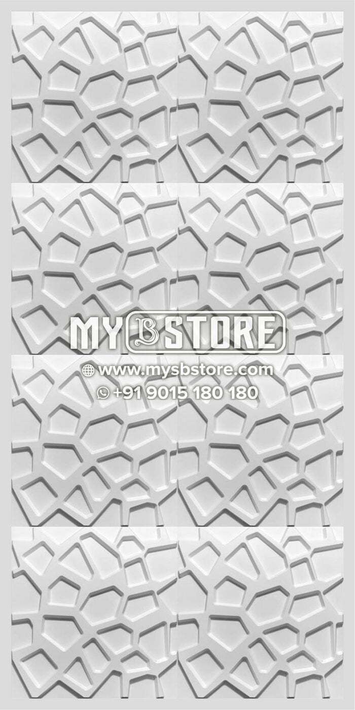 3d Wall Panels - Pvc, 8' X 4', 6mm Thickness | Lightweight, Easy To Install, 100+ Unique Designs, Paintable, Perfect For Residential & Commercial Projects