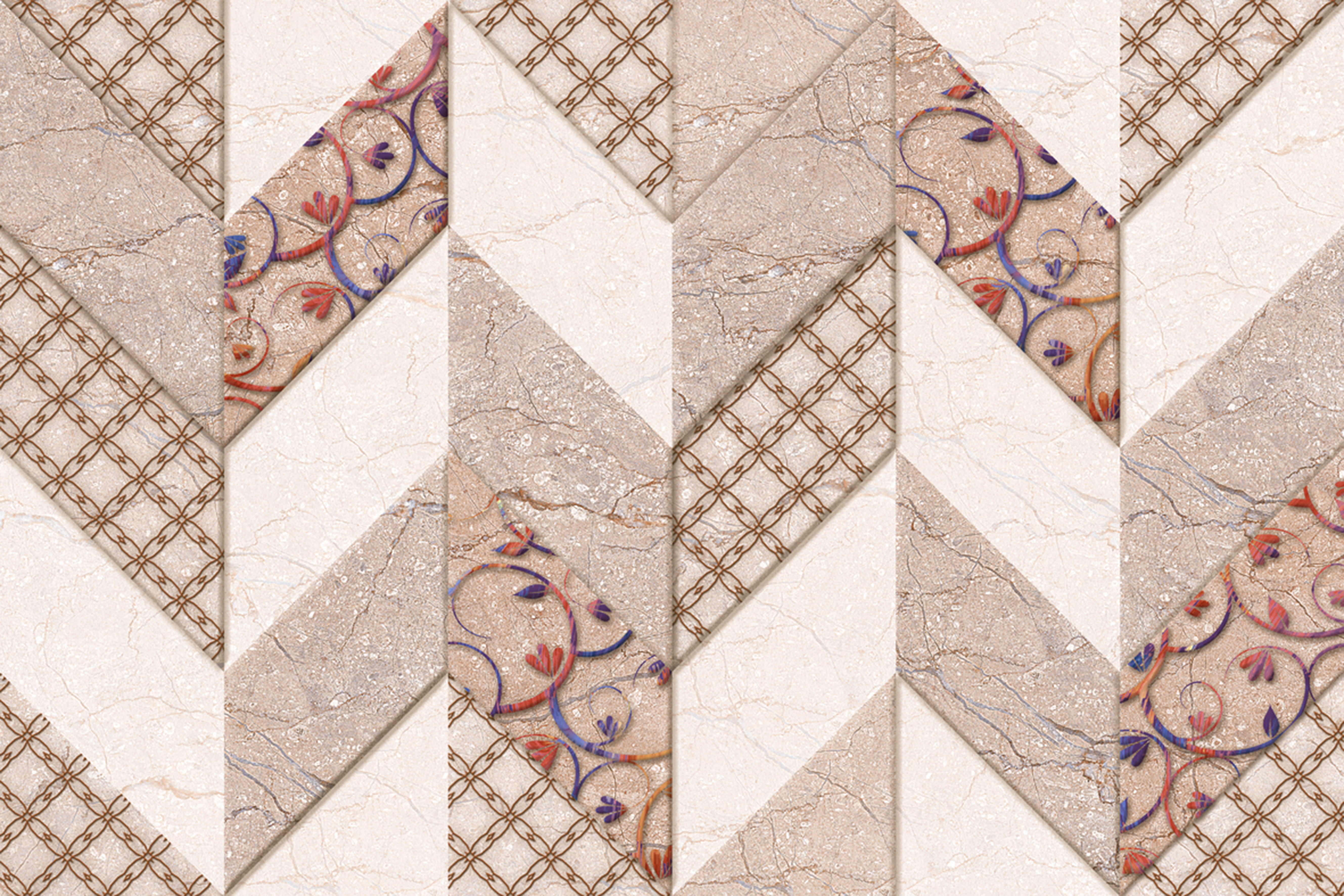 Browns / Tans 15197 Glossy Ceramic Wall Tiles 300x450mm