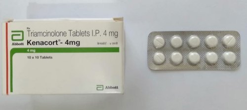 Triamcinolone Tablets - 4 Mg | General Medicines For Skin, Nose, And Respiratory Allergies, Cool And Dry Storage