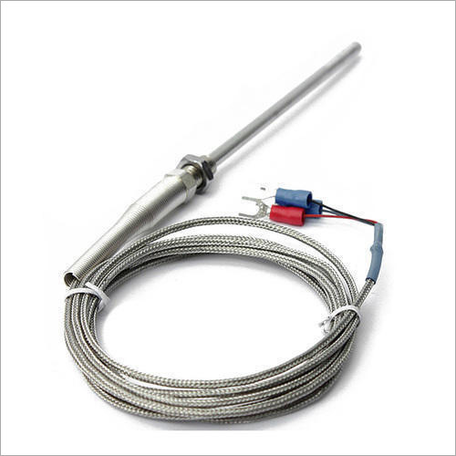 RTD Sensor - Stainless Steel, 6mm x 100mm | -50°C to +300°C, ±0.5°C Accuracy, Less than 1 Second Response Time, 1 Meter Cable Length, 3-Wire Connection