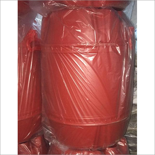 50 Ltr Plastic Drum - High-Density Polyethylene, Diameter: 400 mm, Height: 550 mm, Red - Durable, Leakproof, Stackable, Easy Handling, Chemical Resistant
