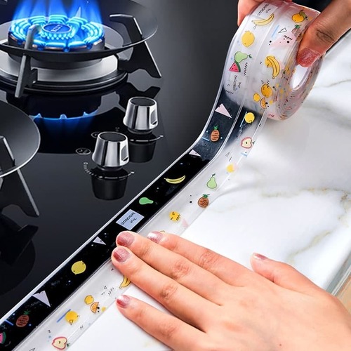 ट्रांसपेरेंट सिंक वाटरप्रूफ स्टिकर मिल्ड्यू प्रूफ टैप