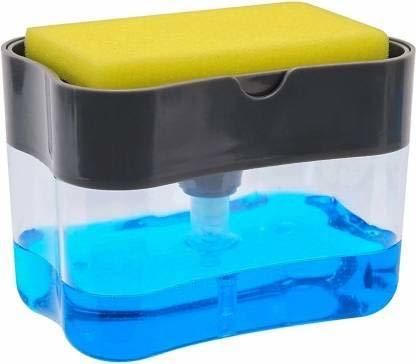 Automatic Liquid Soap Pump Dispenser - Pvc Material, 14 X 8.9 X 10.2 Centimeters , Multicolour, Rectangular Shape, Bpa Free