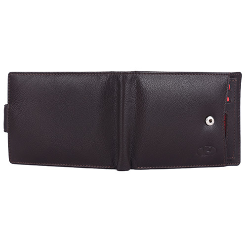 Leather Wallet - Free Size, Brown Leather Design | Non-foldable Structure, Sleek And Stylish