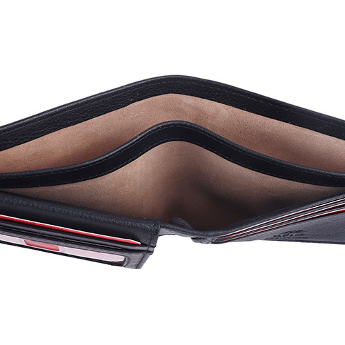 Genuine Black Leather Wallet - Leather, Free Size, Brown Color | Folded Design For Stylish Organization