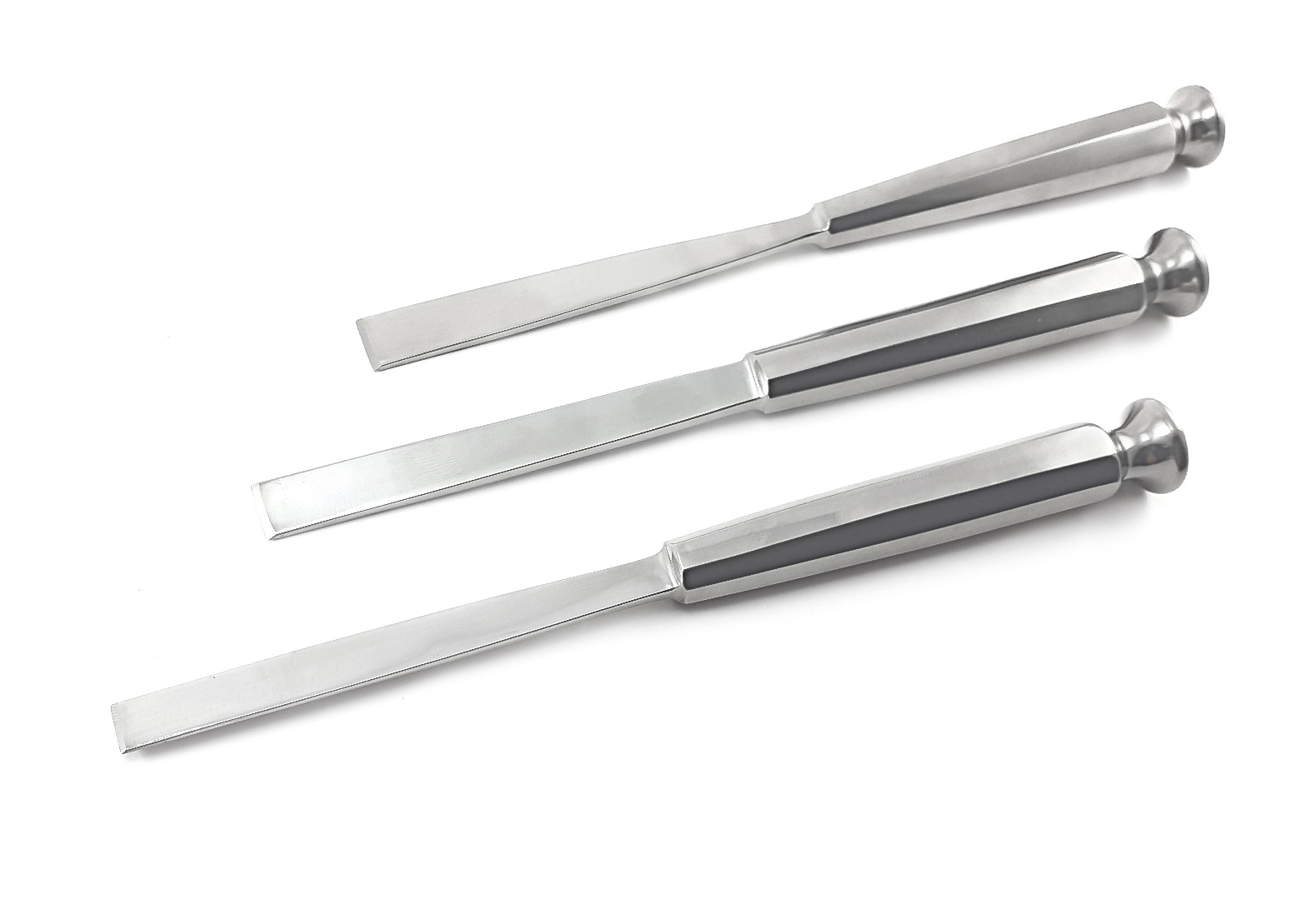 Surgical Chisels - Surgical Steel, Sizes 5-30mm | Durable, Corrosion Resistant, Polished Finish, Hexagonal Handle