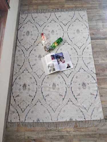 मल्टी कॉटन प्रिंटेड इंडोर रग