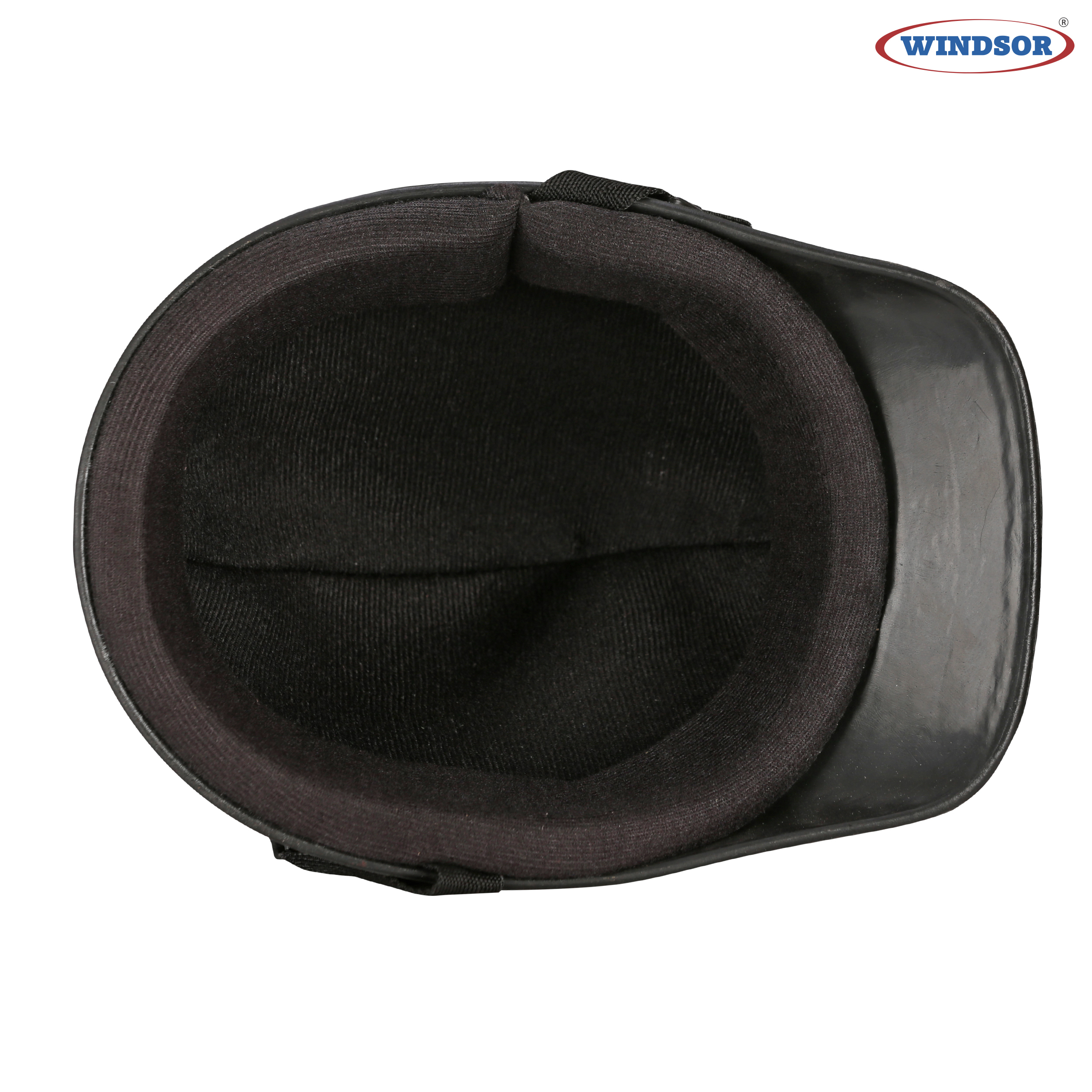 Windsor Smart Mini Cap Helmet - Ppcp Material, 11x8 Inch Dimensions, Black Color | Half Face Design, Motorcycle Use, 340 Grams Weight, Free Size