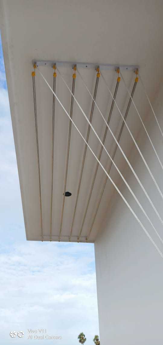 Silver Ceiling Cloth Drying Hanger In Madukarai