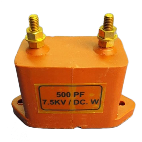 माइल्ड स्टील 7.5 केवी मीका कैपेसिटर