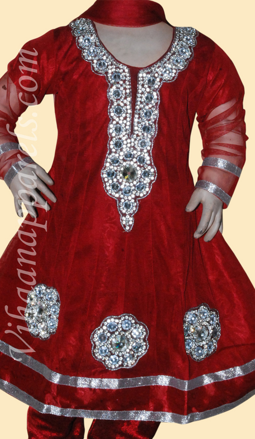  Net , Shantoon jacquard Kids salwar kameez