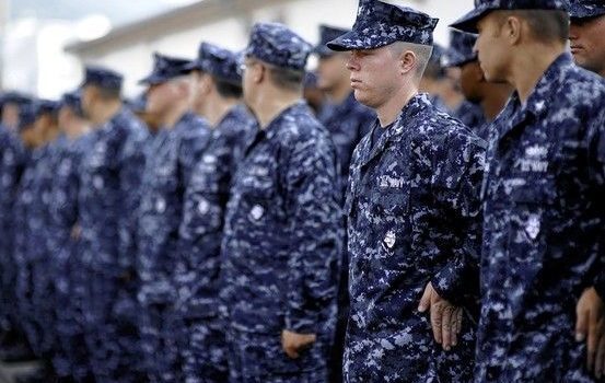 Assorted Blue Army Camouflage Military Uniform Polyester Fabric