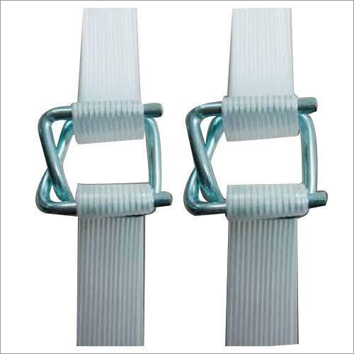 Cord Strap - 1 Meter, 25mm Width, White Polyester | 250kg Breaking Strength, Ratchet Buckle for Packaging and Shipping