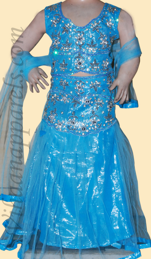 Shimmer  kids lehenga 
