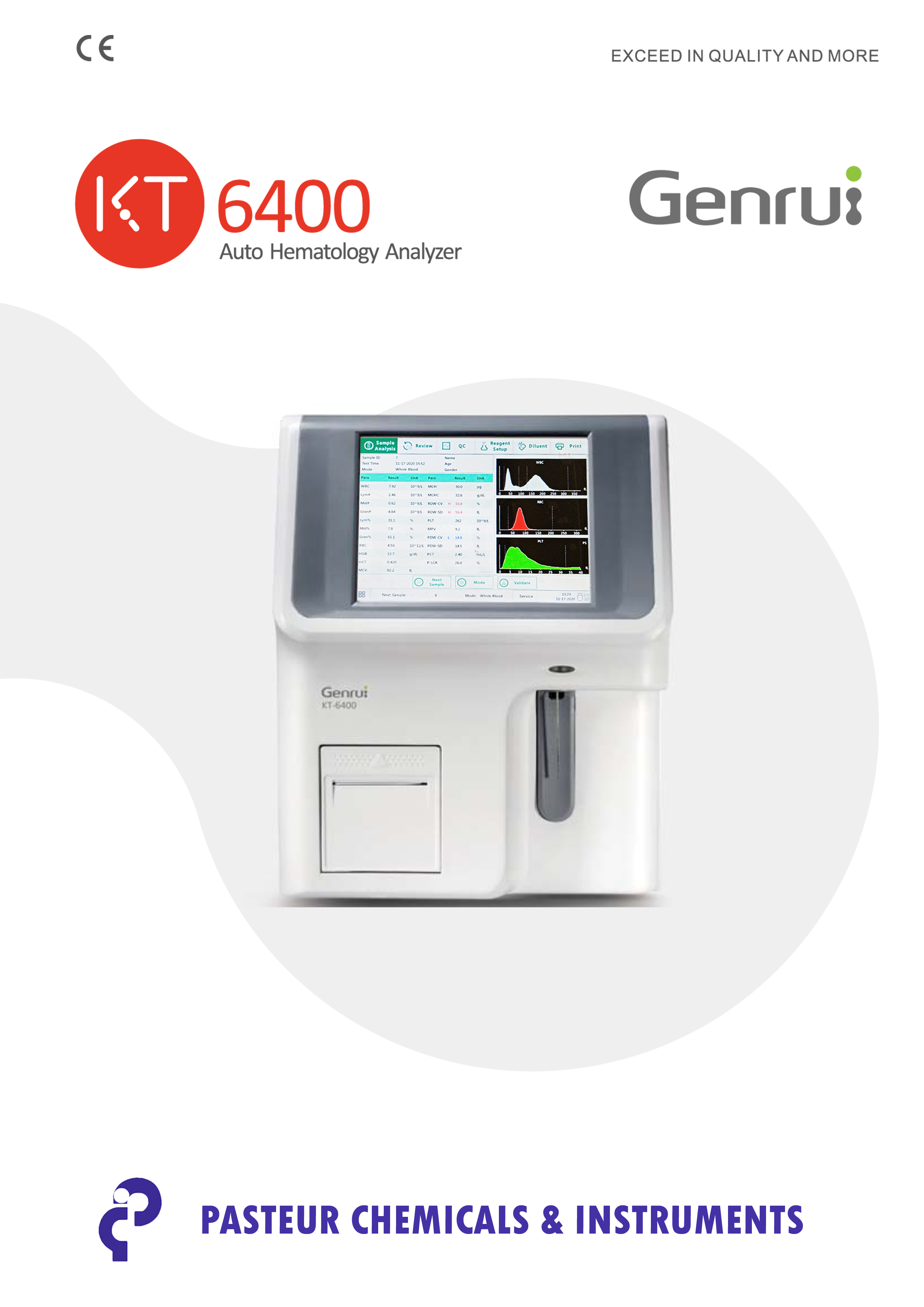 Genrui Kt6400 Blood Cell Counter