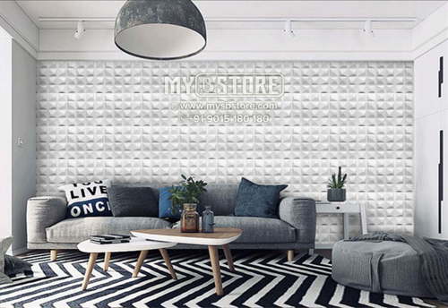 3Dwp1066 3D Wall Panels Size: 8 X 4 Ft