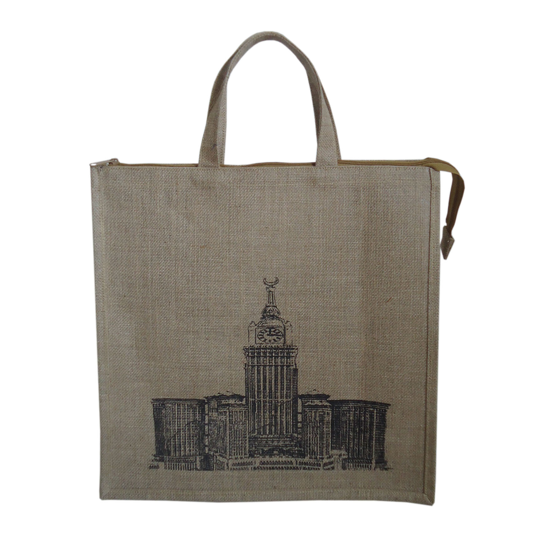 Customized Shopping Bag With Top Zip Closure