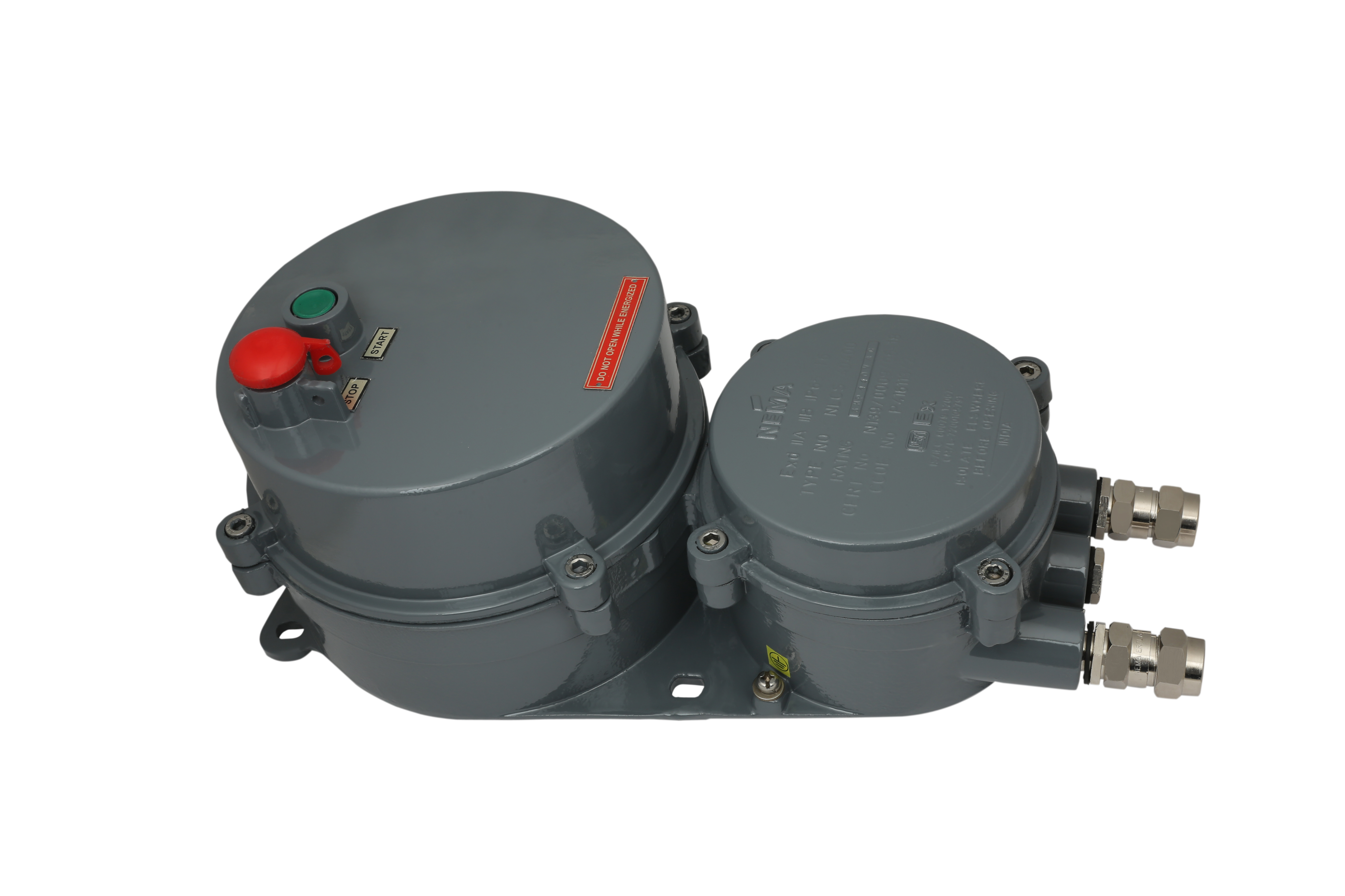 Flameproof Dol Starter Cover Material: Mild Steel