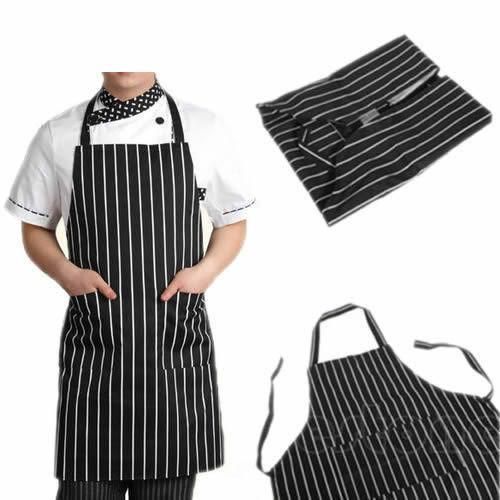 Assorted Striped Chef Uniform Fabric Polyester