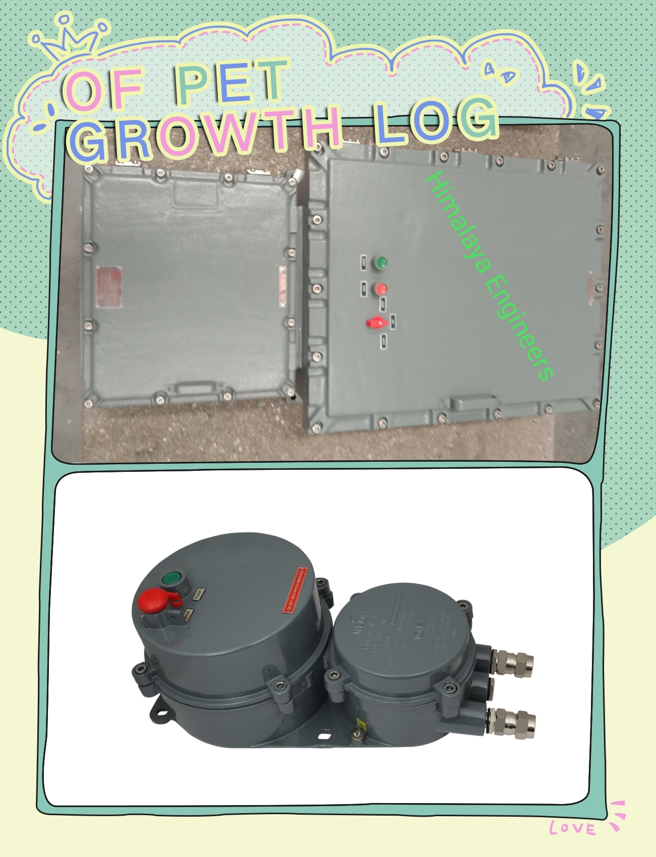 Flameproof Dol Starter Cover Material: Mild Steel
