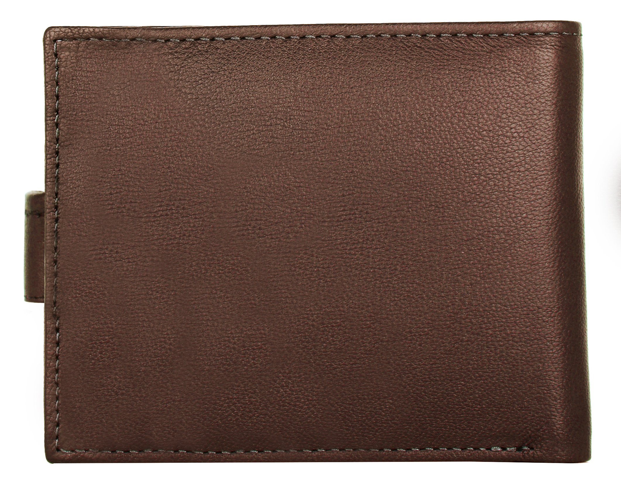 Genuine Top Grain Leather Bi-fold Wallet - Free Size, Brown | Hand-stitched Design, Multiple Compartments, Luxurious And Chic