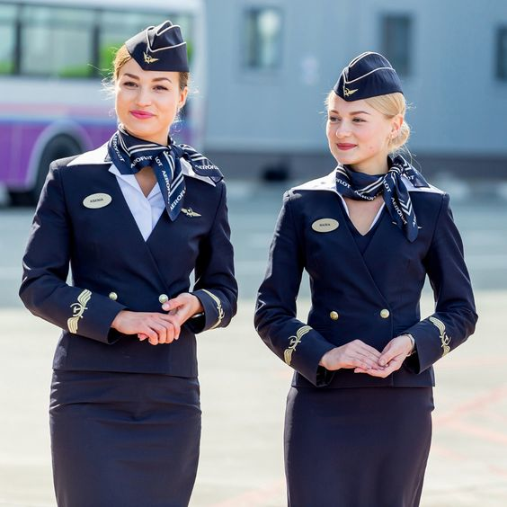 Assorted Air Hostess Uniform Fabric Polyester