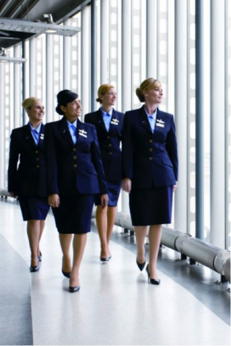 Assorted Air Hostess Uniform Fabric Polyester
