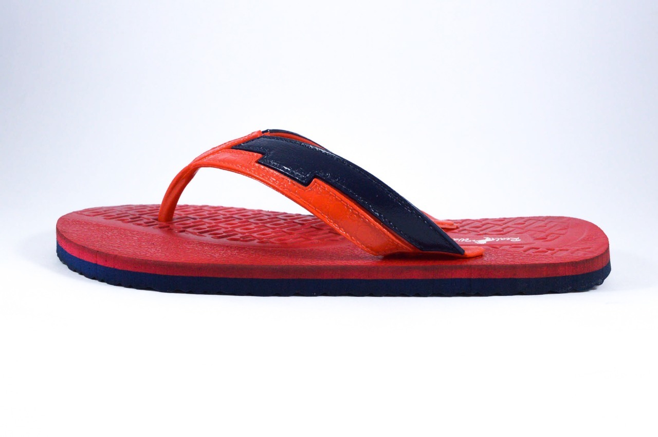Rubber Comfortable Anti-slip Slippers - Color: Red