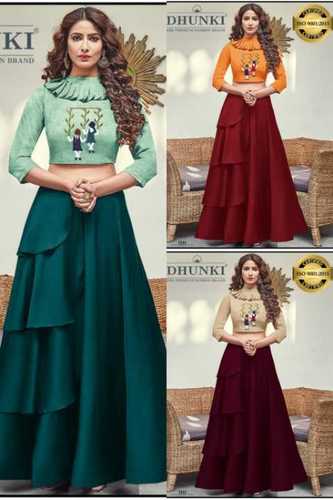 Ladies Lahenga - Premium Silk Fabric | Elegant Design, Vibrant Colors, Comfortable Fit