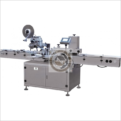 Silver Automatic Top Side Self Adhesive Sticker Labeling Machine