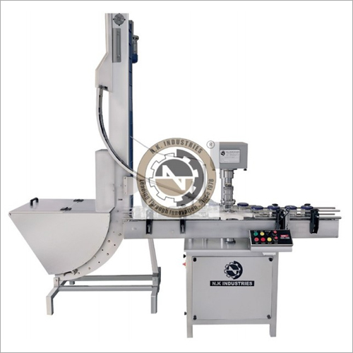 Silver Automatic Single Head Lug Capping Machine