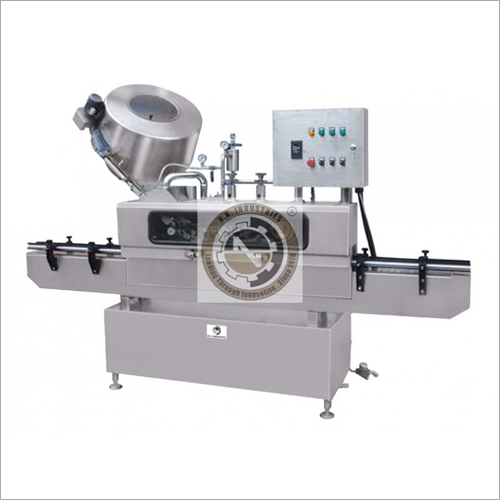Automatic Twist Off Cap Vacuum Lug Capping Machine - Stainless Steel, 415 Volt | Durable, Heavy Duty, Silver Finish