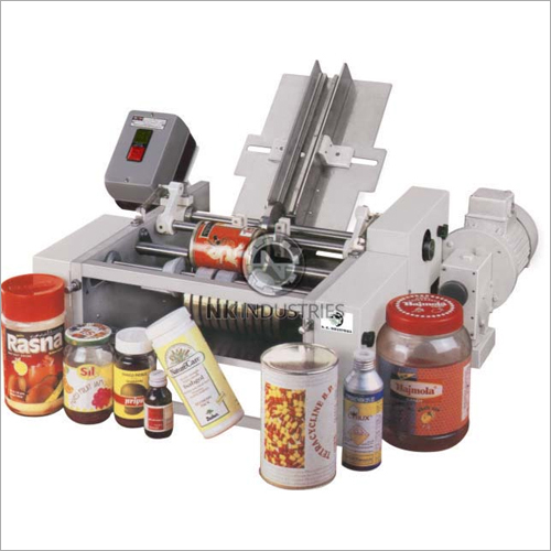 Silver Semi Automatic Wet Glue Labeling Machine