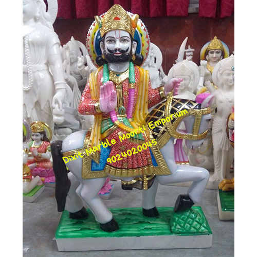 Indian Marble Ramdev Baba Statue